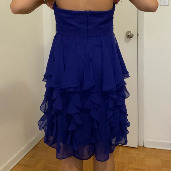 Hailey by Adrianna Pappel Chiffon Ruffled Cocktail Dress - Picture 2 of 7